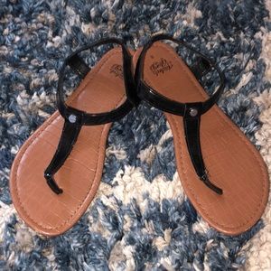 Faded Glory, Size 8, Black sandals